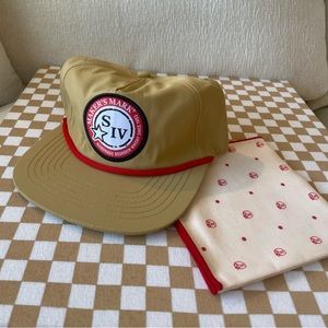 NWT Maker’s Mark SnapBack Hat & Pocket Square